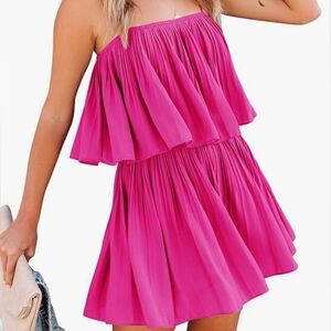 Exlura pink romper dress M